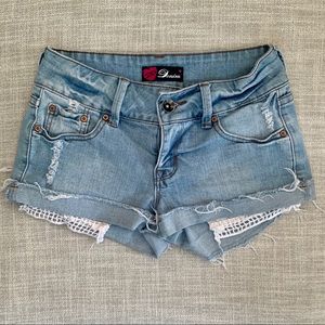 Distressed Girls Shorts